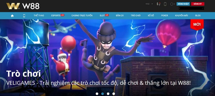 trò chơi cá cược tại W88 link mới nhất